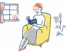 読書をする女性