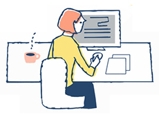 読書をする女性